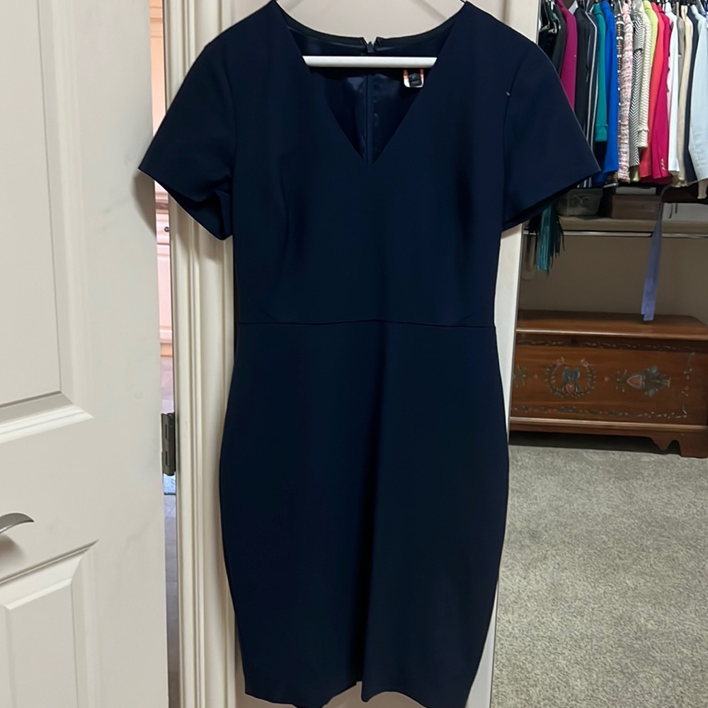 J. Crew Navy Sheath Dress